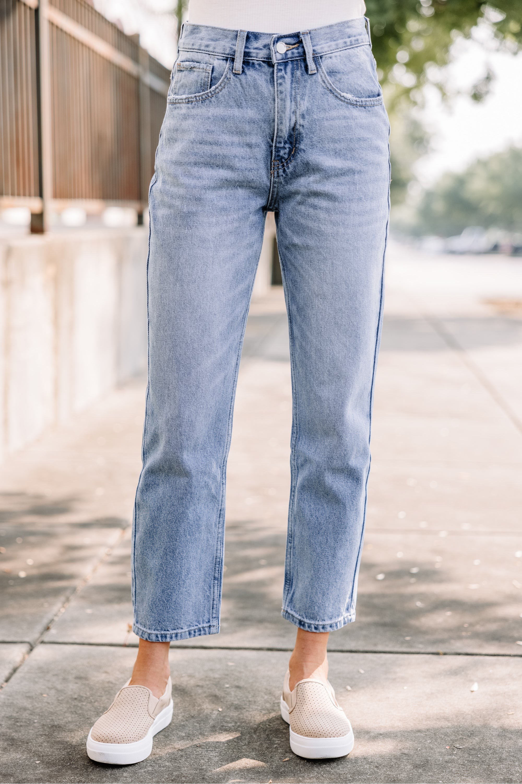 Figured Out Medium Wash Mom Jeans