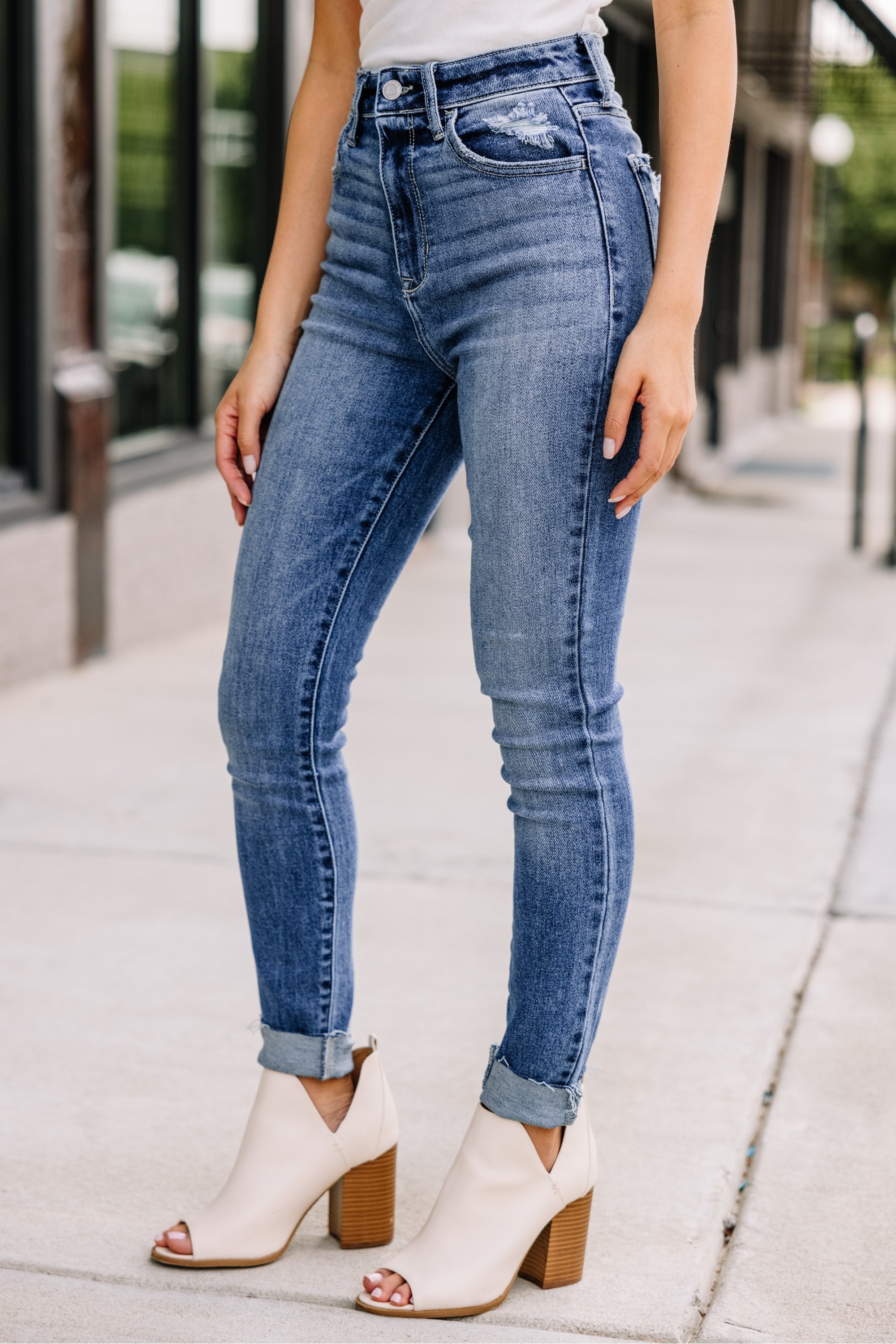 It's Your Way Medium Wash Skinny Jeans