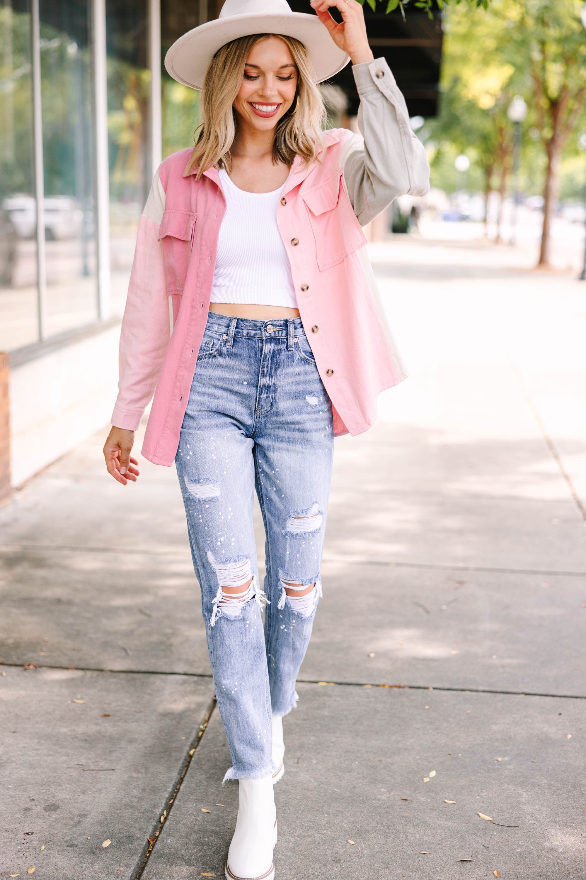 Make Your Day Medium Wash Straight Jeans