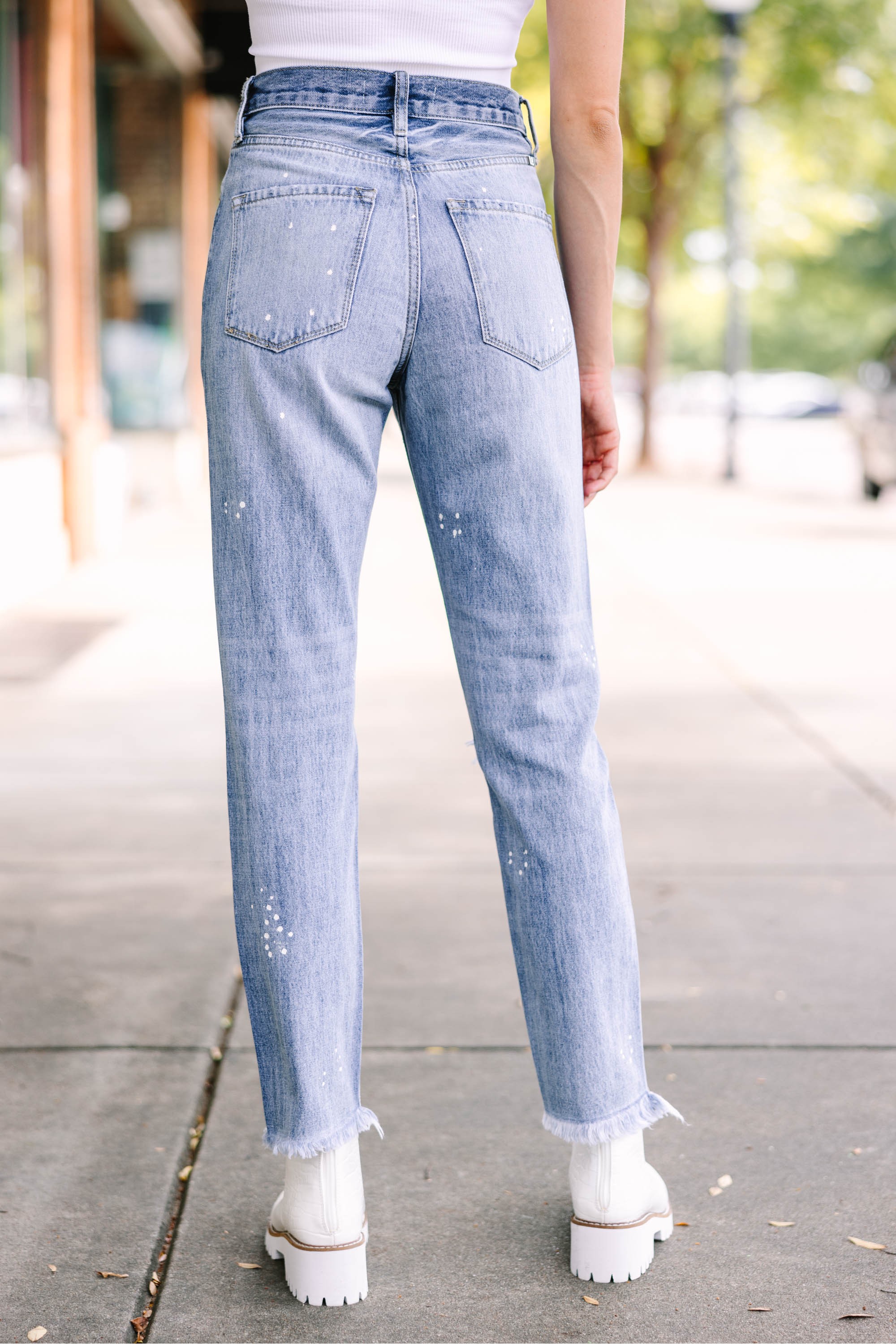Make Your Day Medium Wash Straight Jeans