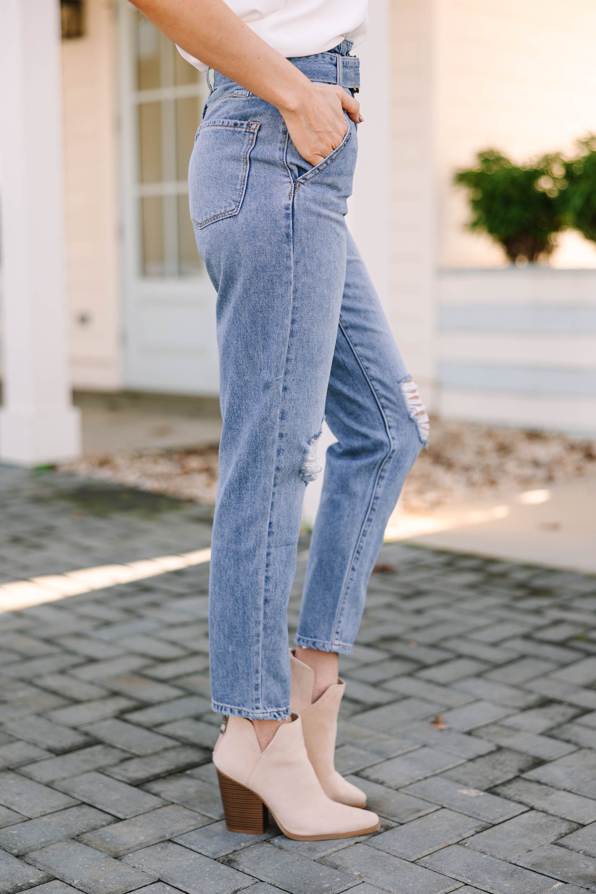 Lay It All Out Medium Wash High Waist Mom Jean