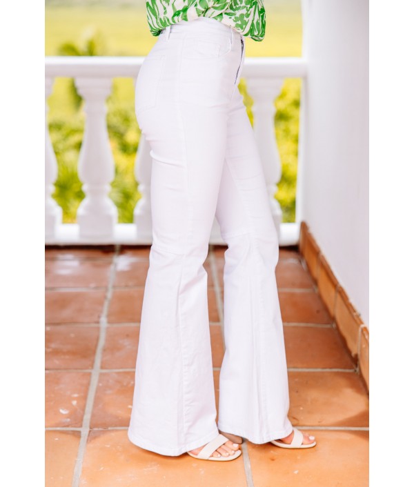Let You Go White Flare Jeans