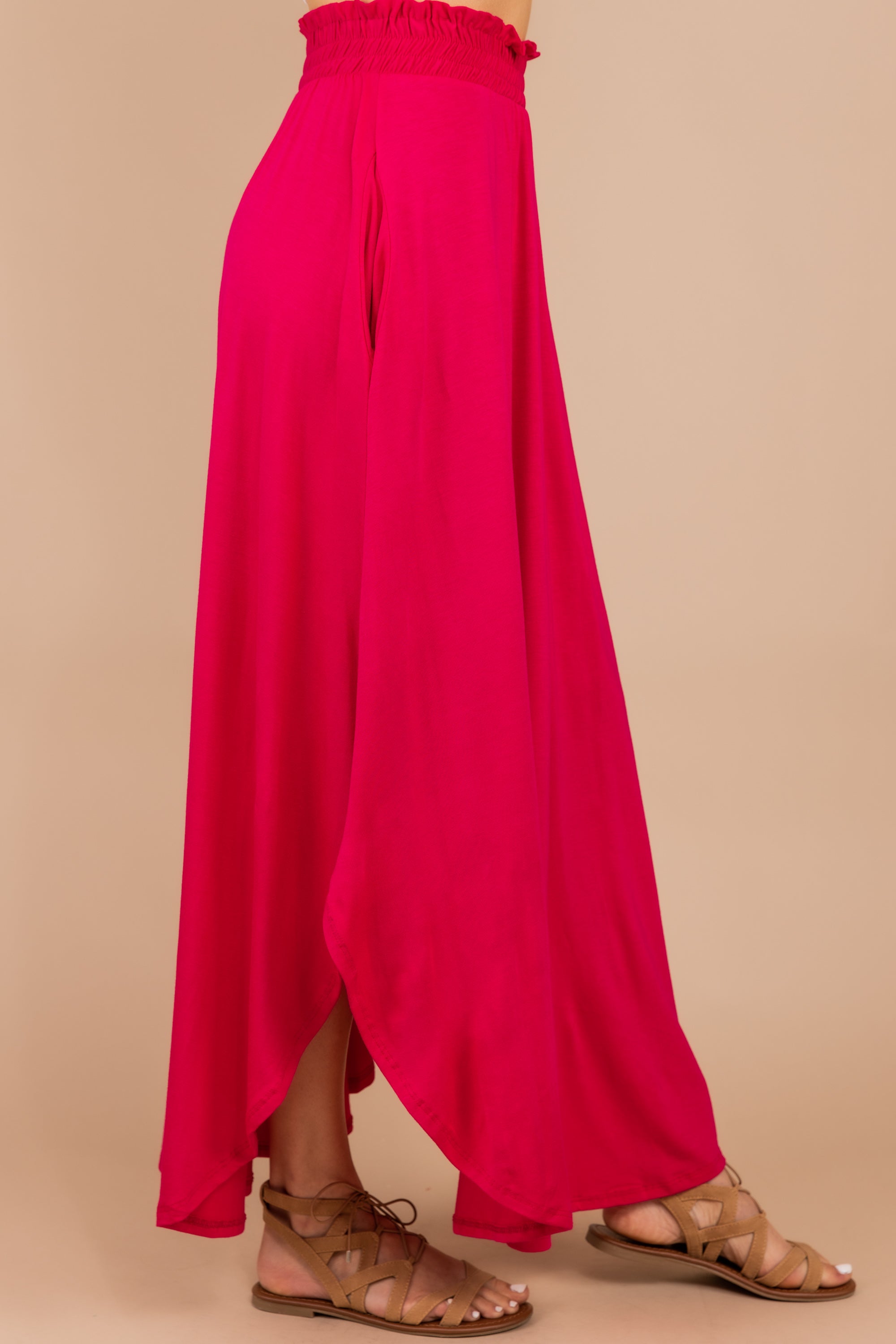 The Best Is Yet To Come Fuchsia Pink Maxi Skirt