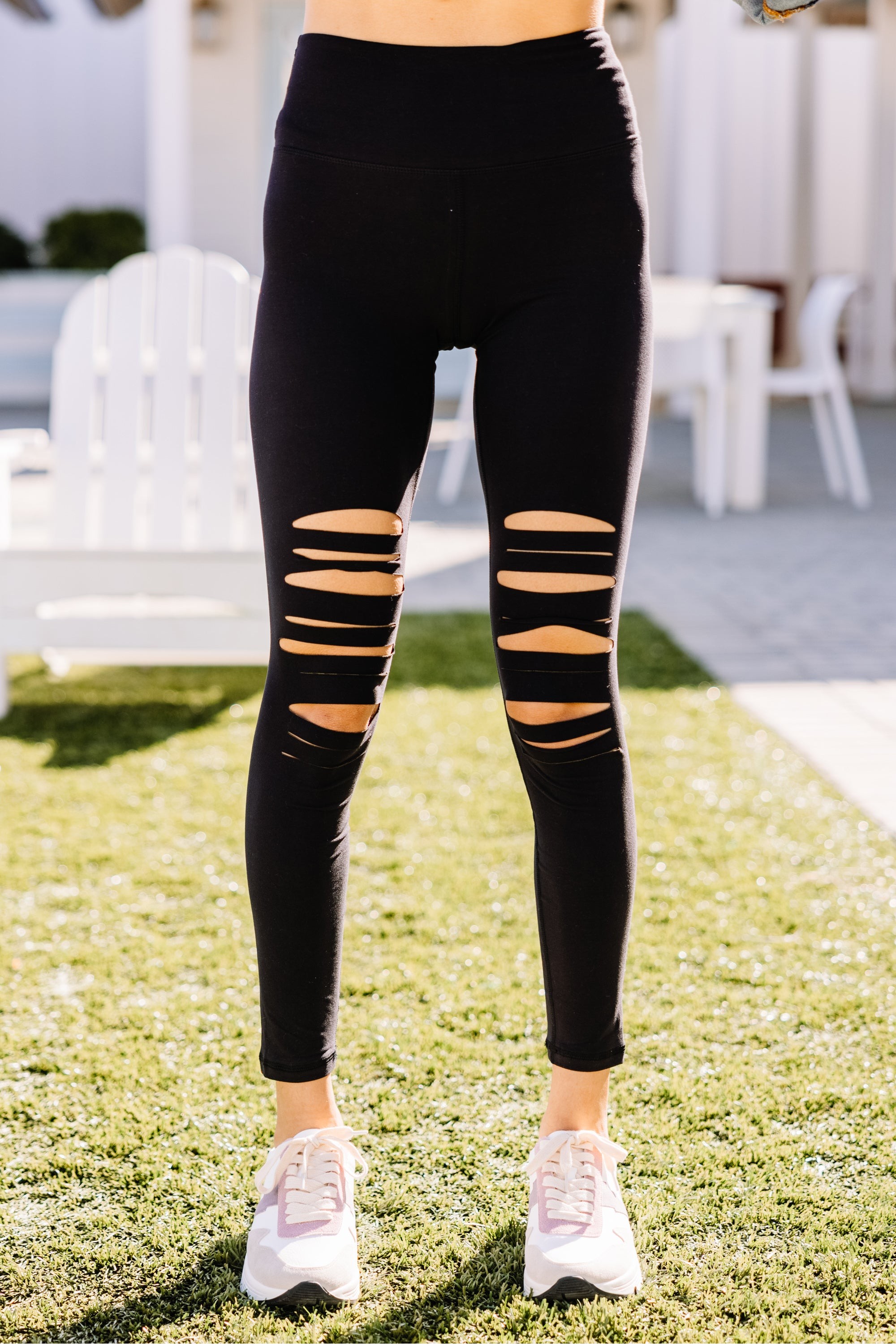 Make The Adjustments Black Distressed Le...
