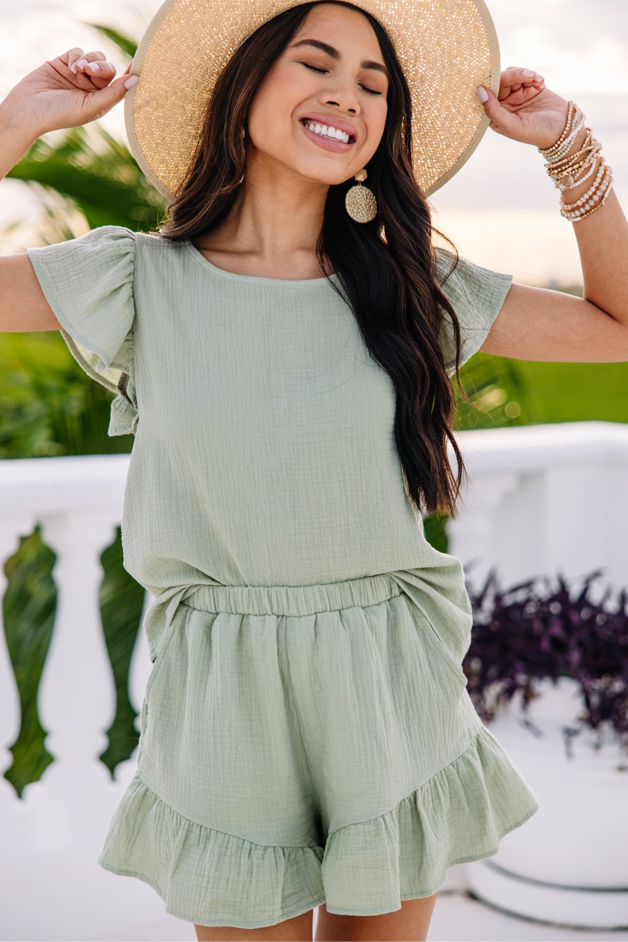 Feeling Flirty Light Sage Green Set