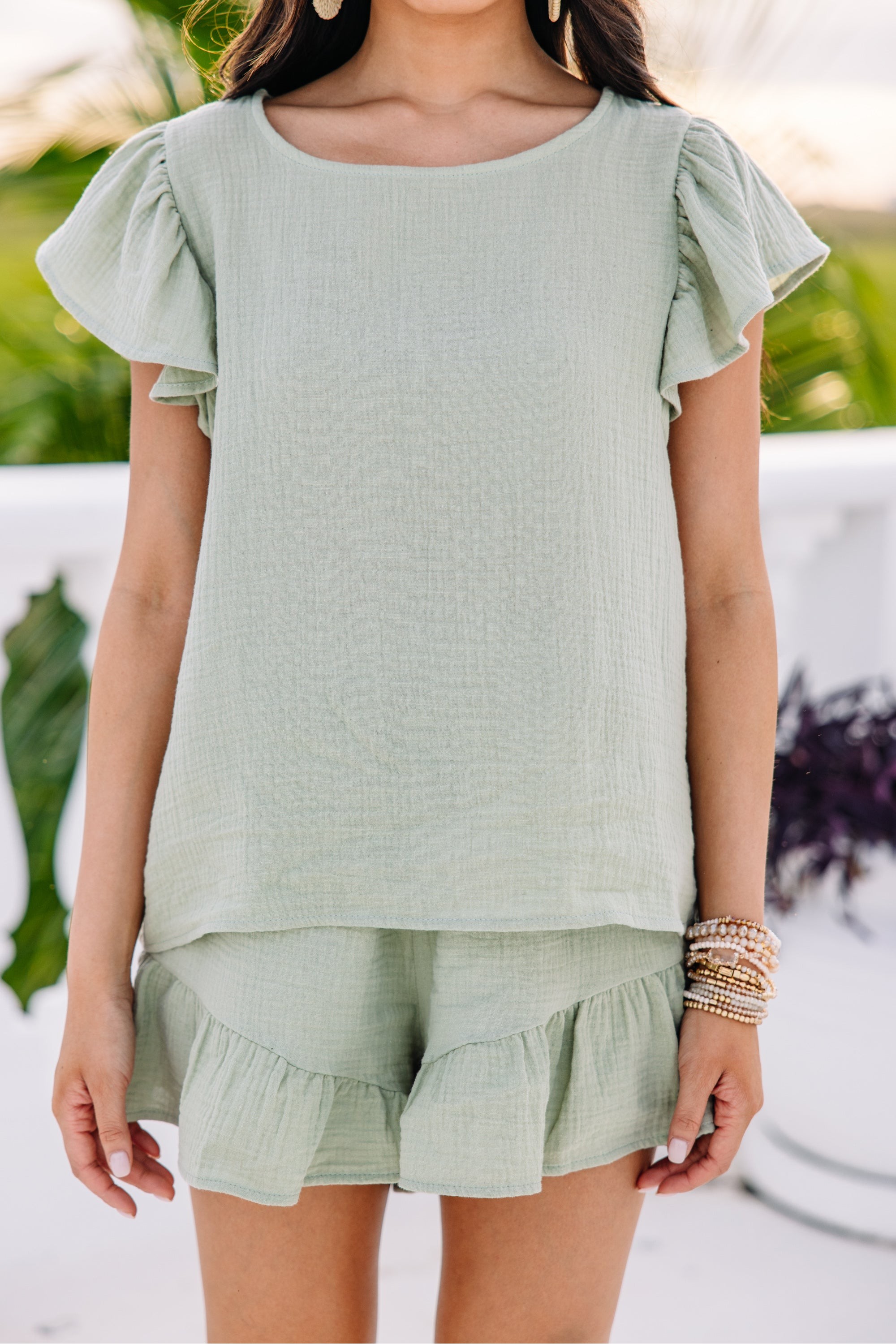 Feeling Flirty Light Sage Green Set