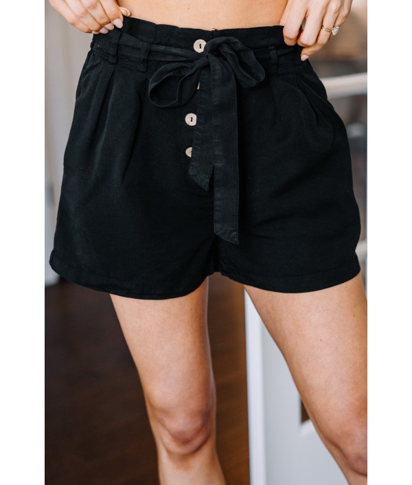 Black Paperbag Shorts